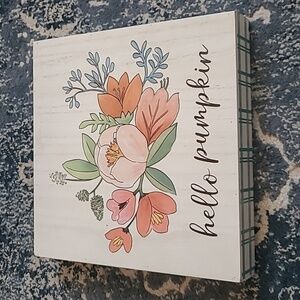 🍁Cute Fall Pumpkin Wooden Decor Sign